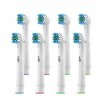 Benfosh Pack de 8 pour oral b brossette de rechange pour Brosse à Dents Électrique