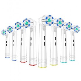 REDTRON Têtes de Brosse de Rechange pour Oral B, 8 paquets de Têtes de Brosse à Dents Électriques pour Sensitive Clean-style2