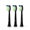 Lot de 3 brosses à dents électriques pour brosses de rechange JTF - Poils moyens doux - Convient pour P200 noir 