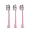 JTF Têtes de Brosse à Dents Electrique Compatible avec la Brosse à Dents Sonique P200, Soies Extra Douces, 3 Packs, Rose