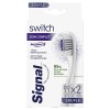 Signal Switch Têtes Remplaçables Integral 8 Soin Complet Souple, pour Brosse à Dents Switch, Nettoyage interdentaire, x2 tête