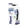 Signal Switch Têtes Remplaçables Integral 8 Soin Complet Souple, pour Brosse à Dents Switch, Nettoyage interdentaire, x2 tête