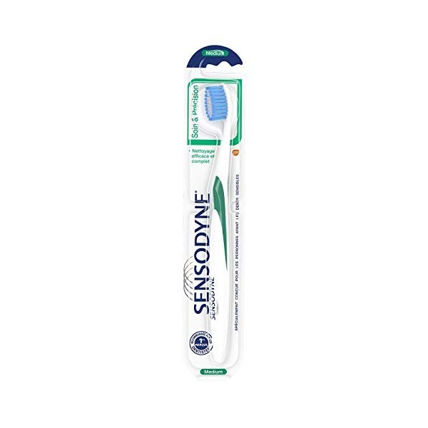 Sensodyne Brosse à Dents Soin & Précision, Souple, Pour Un Nettoyage En Douceur Des Dents Sensibles Sans Endommager Les Genci