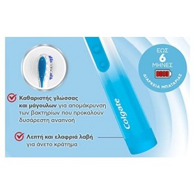 COLGATE - Brosse a Dents A Piles Colgate 360 Souple - Tete de Brosse Remplacable - Piles Incluses