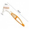 Kacoco Lot de 2 brosses à dents à double poils ergonomiques et portables pour soins dentaires