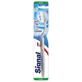 SIGNAL Brosse à Dents x12 Souple, Soin Classique,Hygiène Bucco-Dentaire, Recyclable Lot de 12 