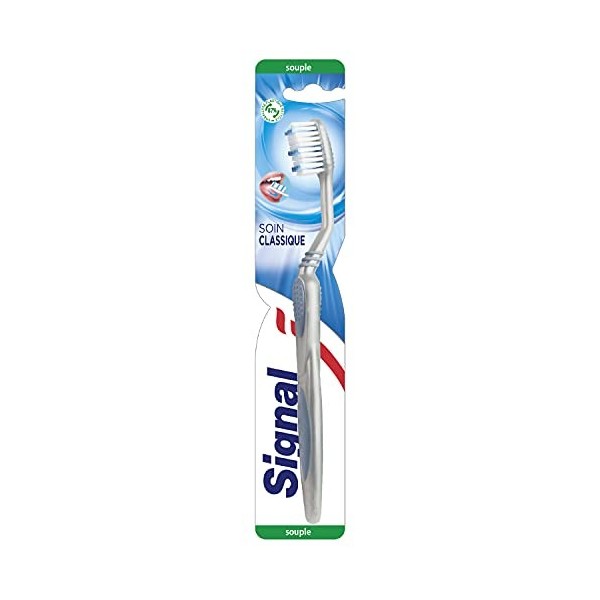 SIGNAL Brosse à Dents x12 Souple, Soin Classique,Hygiène Bucco-Dentaire, Recyclable Lot de 12 