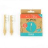 Lot de 2 recharges brosse à dents en bambou Feel Natural - Souple