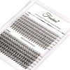 Fenshine Lot de 240 extensions de cils 10D/20D/40D Courbure 0,07 D/C Naturels Doux Individuels 9-14 mm, 0,07 D, Kit dextens