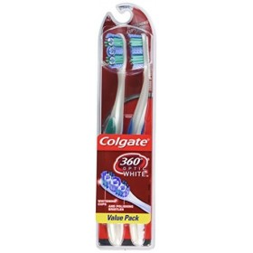 Colgate Optic White manuel tête complète doux toothbrush-2&nbsp;CT