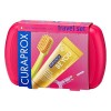 Curaprox Travel Set vert – Brosse à dents de voyage emboîtable CS 5460 + Dentifrice de voyage «Be You» + 2 brosses interdenta