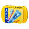 Curaprox Travel Set vert – Brosse à dents de voyage emboîtable CS 5460 + Dentifrice de voyage «Be You» + 2 brosses interdenta