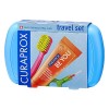 Curaprox Travel Set vert – Brosse à dents de voyage emboîtable CS 5460 + Dentifrice de voyage «Be You» + 2 brosses interdenta