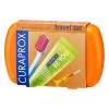 Curaprox Travel Set vert – Brosse à dents de voyage emboîtable CS 5460 + Dentifrice de voyage «Be You» + 2 brosses interdenta