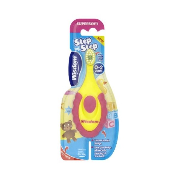 Sagesse étape par étape Super Doux brosse à dents pour les enfants de 0–2 ans Lot de 3 