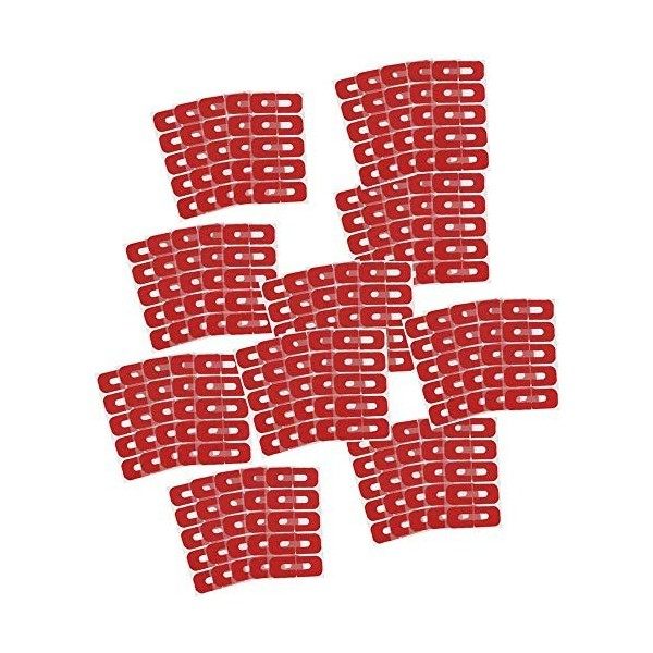 POFET Lot de 50 rouleaux de ruban adhésif rouge à décoller pour nail art