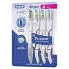 Oral B 3D White Luxe Lot de 4 brosses à dents à piles Taille M