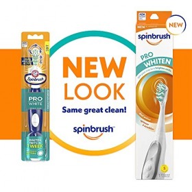 Spinbrush Prowhitening Battery Powered Toothbrush, Soft Colors May Vary by Spinbrush