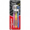 Colgate ZigZag Lot de 3 brosses à dents Noir Taille M