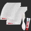 Lot de 30 mini brosses à dents jetables avec dentifrice - Blanches emballées individuellement - Pour sans-abri, hôpitaux psyc