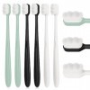 WLLHYF Lot de 6 brosses à dents manuelles extra douces Micro Nano pour dents sensibles Poils ultra doux pour protéger les gen