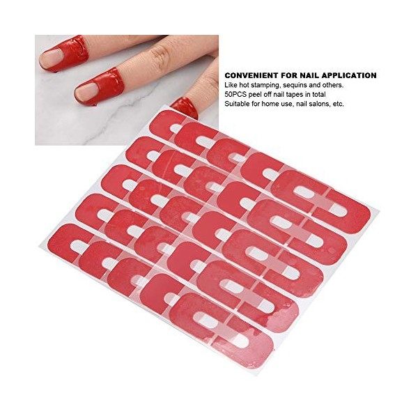 Vernis à ongles protecteur autocollant jetable décoller autocollant bande en forme de U pour Nail Art peinture estampage outi