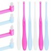 Sibba Lot de 6 brosses à dents touffetées souples et uniques pour le nettoyage des détails 2 styles 