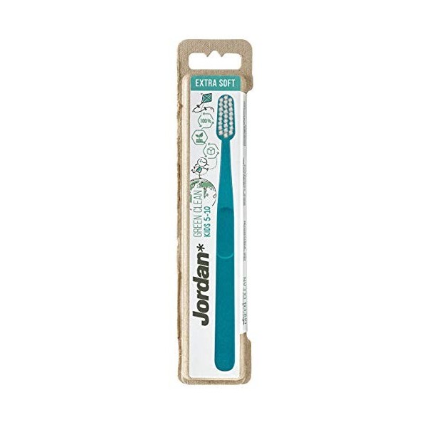 Jordan Green Clean Kids Brosse à dents Bleu