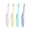 FAINCA 4 Pièces Brosse a Dent Bebe Nano Brosse a Dent Brosse a Dent Souple, Brosses à Dents Manuelles, Convient aux Enfants d