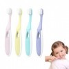 FAINCA 4 Pièces Brosse a Dent Bebe Nano Brosse a Dent Brosse a Dent Souple, Brosses à Dents Manuelles, Convient aux Enfants d