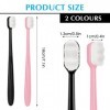 WLLHYF 2 PCS Brosse à Dents Extra Douce Micro Nano Brosses à Dents Fibre Stérile Adulte Brosse à Dents Brossage Indolore pour