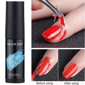 Gidenfly 2 Pcs Anti-débordement Vernis À Ongles Liquide Protecteur De Peau Protection De Bord Anti-Sale Art Liquide Latex Col