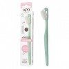 APO France - Brosse à dents – Rechargeable – Extra Souple – Adulte - 1 manche + 2 têtes couleur Nude ou Aqua aléatoire – D’