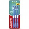 COLGATE - Brosse à Dents Colgate 360° Medium - Nettoyage Complet des Dents et de la Bouche - Lot de 3