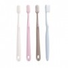 LONSVTTU 4 Pièces Brosse à Dents Extra Douce Adultes Brosse à Dents à Poils Brosse à Dents à Poils Doux en Soie Micro-Nano po