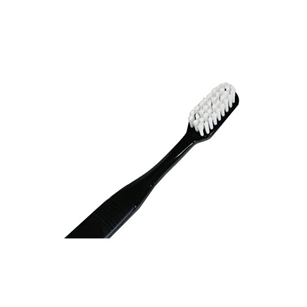 President - Brosse à dents blanche SMOKERS, brosse à dents blanchissant idéale pour fumeurs, avec poignée ergonomique