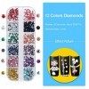 Strass art dongle pour nail art 3800 pcs, Cristal Mix Tailles cristaux Nail Strass Effacer pour la décoration des ongles