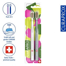 Curaprox CS 5460 Lot de 2 brosses à dents manuelle ultra douces Édition spéciale Summer 2023