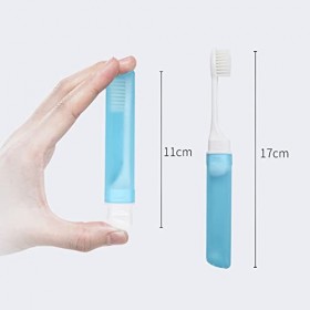 Brosse à Dents de Voyage Pliable, Brosse à Dents Pliante, Brosse à Dent Ppliable Extra Souple 3 PC 