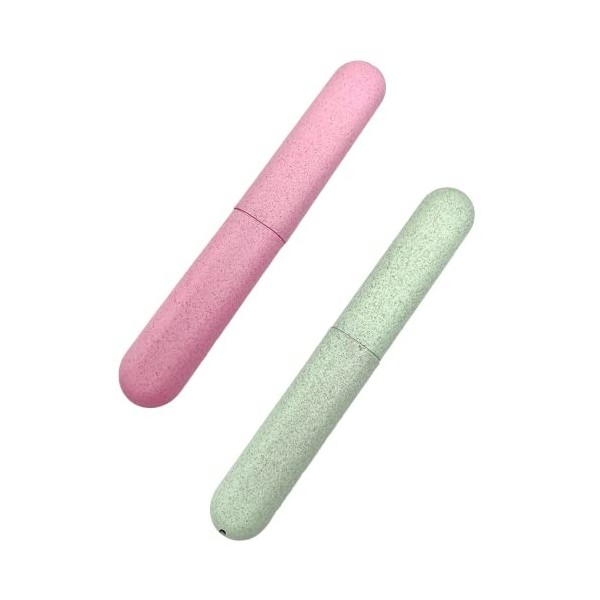 CCLKHY 2 Pcs Étui à Brosse à Dents, Portable Etuis de Protection pour Tête de Brosse à Dents pour Voyages, Famille