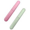 CCLKHY 2 Pcs Étui à Brosse à Dents, Portable Etuis de Protection pour Tête de Brosse à Dents pour Voyages, Famille