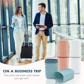 Oulesvte 3 Pièces Boite Brosse a Dent Voyage, Plastique Housse de Voyage pour Brosse à Dents, Portable étui de Brosse à Dents