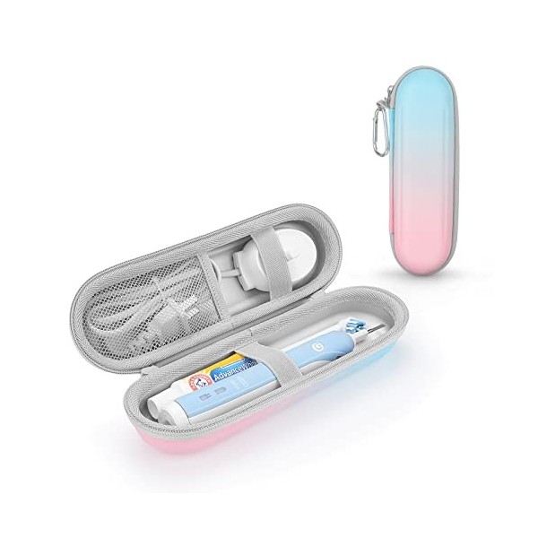 Étui de voyage pour brosse à dents électrique Braun Oral B/Oral-B Pro/ Sonicare Electric Toothbrush avec rangement daccessoi ...