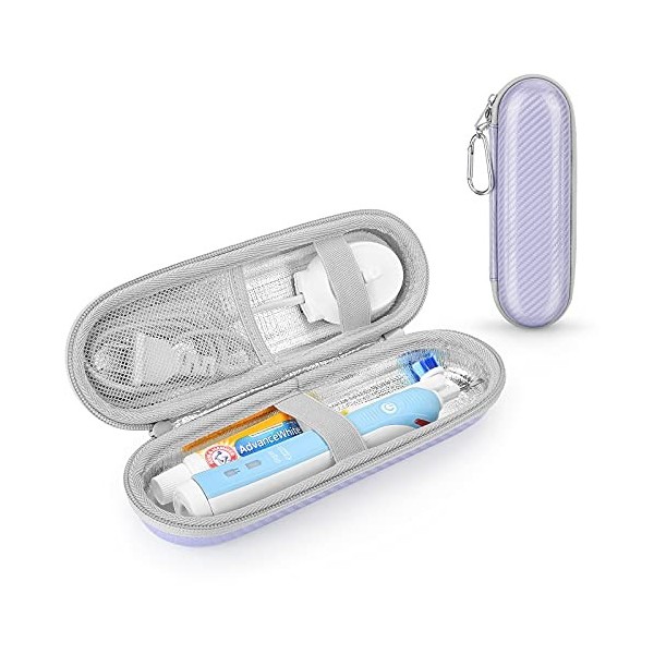 Étui de voyage pour brosse à dents électrique Braun Oral B/Oral-B Pro/ Sonicare Electric Toothbrush avec rangement daccessoi