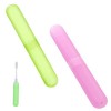 CCLKHY 2 Pcs Étui à Brosse à Dents, Portable Étui Brosse a Dent, Etuis de Protection pour Tête de Brosse à Dents pour Voyages