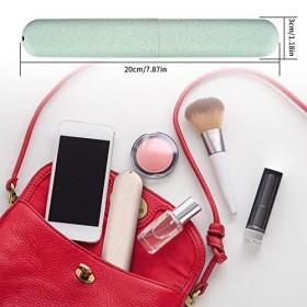 wugongshan 4 Pièces Étui pour Brosse à Dents, Boîte de Brosse à Dents de Voyage Portable, Étui de Rangement de Brosse à Dents