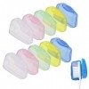 ILLUVA Lot de 10 Protege Brosse a Dent Portable, Étui de Brosse à Dents, Etuis de Protection pour Tête de Brosse à Dents pour