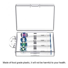 Étui de rangement pour tête de brosse à dents électrique + 4 housses de tête de brosse à dents pour Oral B