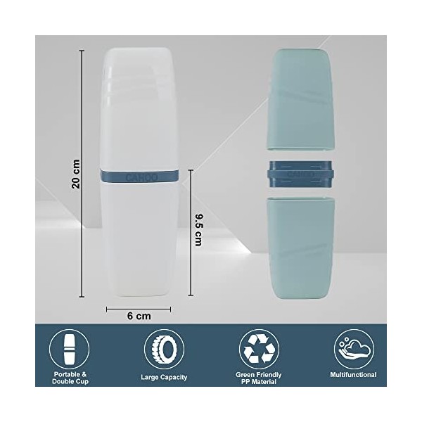 2 pièces Étuis à Etui Brosse a Dent,Porte Brosse à Dents Portable,Étui à Brosse à Dents pour Voyage Respectueux de Lhumidité