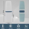 2 pièces Étuis à Etui Brosse a Dent,Porte Brosse à Dents Portable,Étui à Brosse à Dents pour Voyage Respectueux de Lhumidité